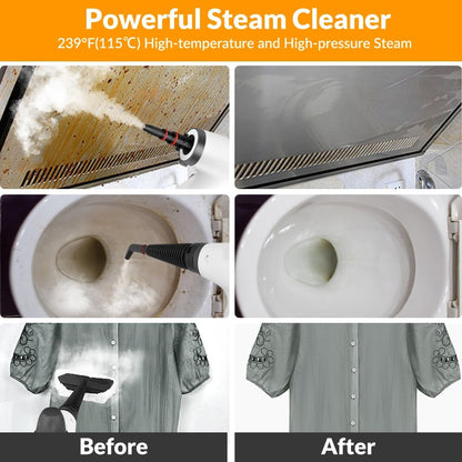 Handheld Pressurized Steam Cleaner with 12 pcs Accessories