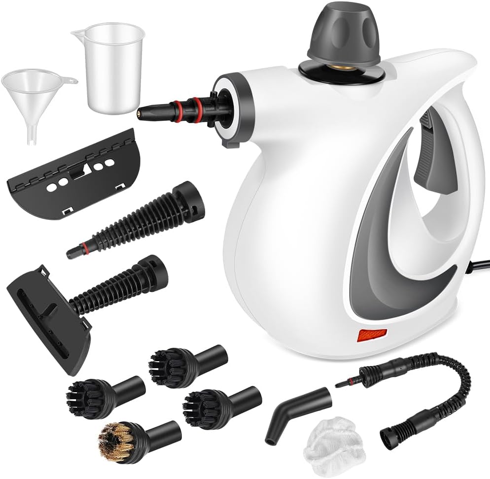 Handheld Pressurized Steam Cleaner with 12 pcs Accessories