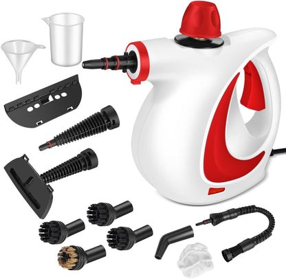 Handheld Pressurized Steam Cleaner with 12 pcs Accessories