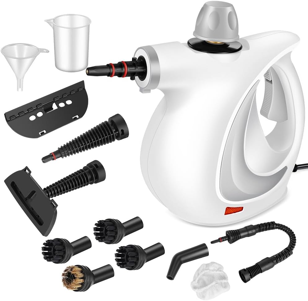 Handheld Pressurized Steam Cleaner with 12 pcs Accessories
